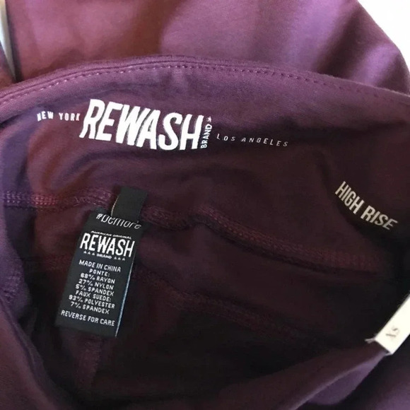 NWT Rewash Legging High Rise Comfort Stretch Girl/Women Pants Size XS - Picture 6 of 8